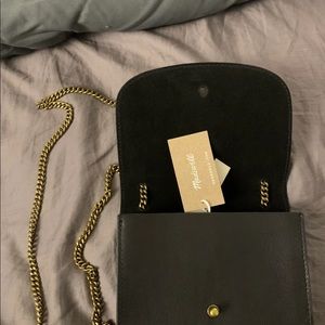 Madewell leather chain crossbody bag
